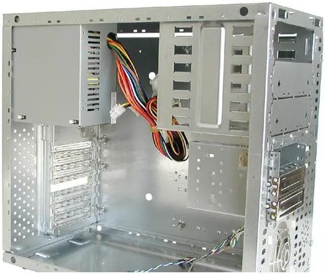 Alt view image 3 of 6 - Enlight EN-7101AX Beige Steel ATX Mini Tower Computer Case 300W Power Supply
