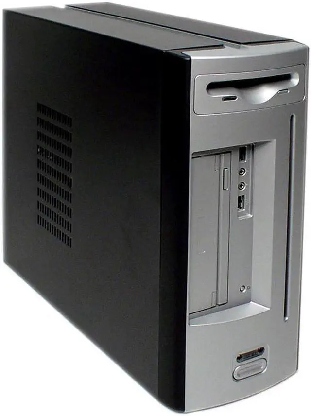 Main image of Enlight EN-7472-0A1 Black/Silver Steel Micro ATX Desktop Computer Case 200W Power Supply