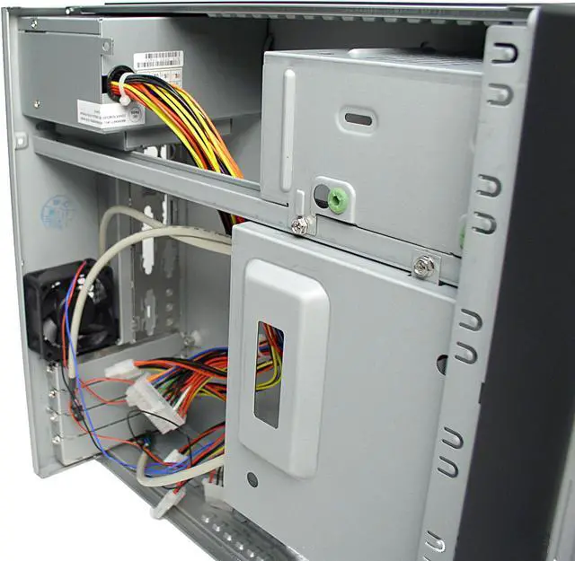 Alt view image 4 of 7 - Enlight EN-7472-0A1 Black/Silver Steel Micro ATX Desktop Computer Case 200W Power Supply