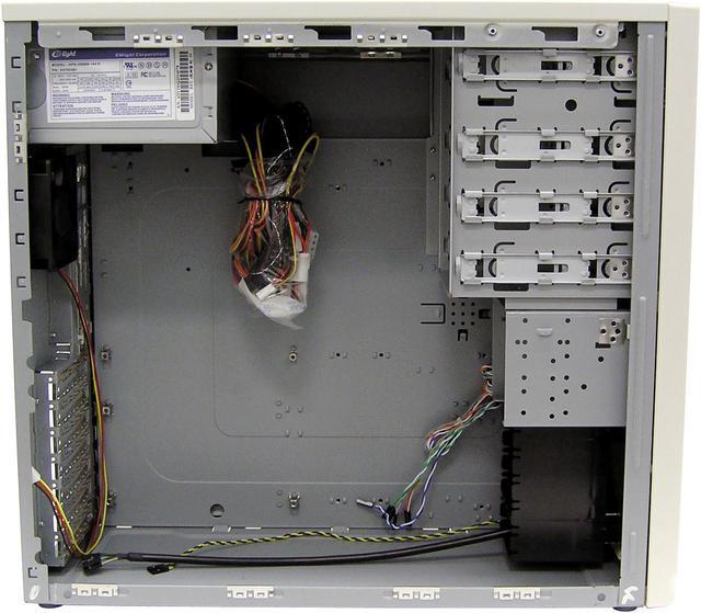 Alt view image 5 of 11 - Enlight EN-7250-OXZ Beige Steel ATX Mid Tower Computer Case 350W Power Supply