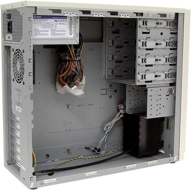 Alt view image 6 of 11 - Enlight EN-7250-OXZ Beige Steel ATX Mid Tower Computer Case 350W Power Supply