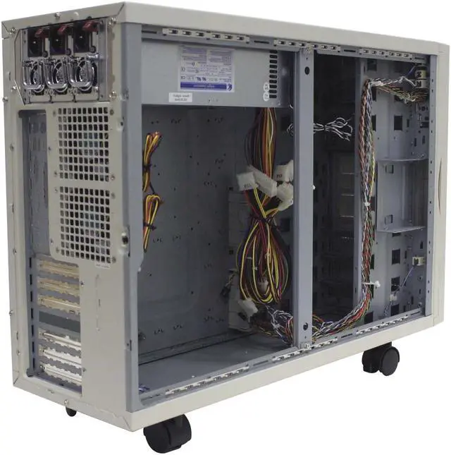 Alt view image 2 of 7 - Enlight EN-8950-OH1 Beige 5U Rackmount Server Chassis 600W Redundant 9 External 5.25" Drive Bays