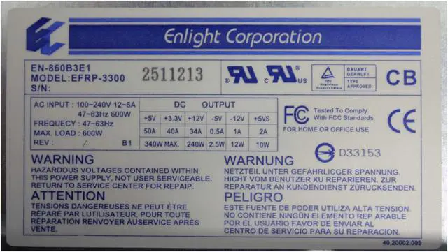Alt view image 7 of 7 - Enlight EN-8950-OH1 Beige 5U Rackmount Server Chassis 600W Redundant 9 External 5.25" Drive Bays