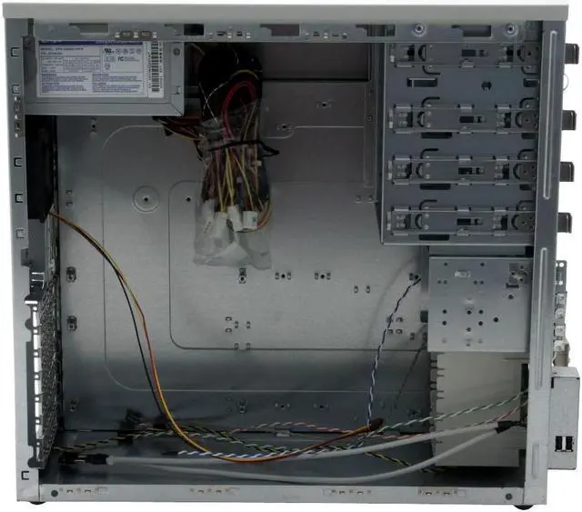 Alt view image 8 of 14 - Enlight EN-7255-AB4 Beige SECC/ SGCC rustproof & galvanized JIS steel ATX Mid Tower Computer Case 350W Power Supply