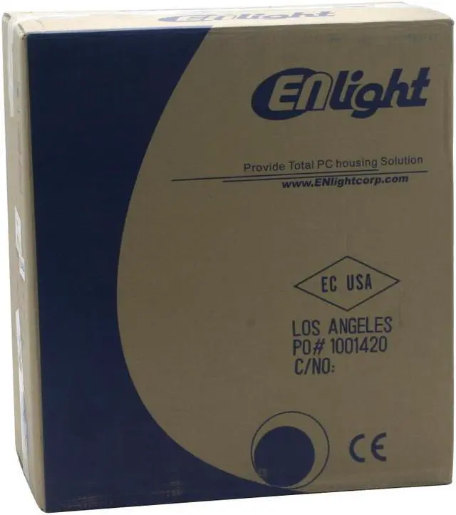 Alt view image 14 of 14 - Enlight EN-7255-AB4 Beige SECC/ SGCC rustproof & galvanized JIS steel ATX Mid Tower Computer Case 350W Power Supply