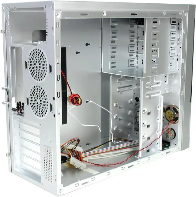 Alt view image 6 of 7 - Eagle Tech PSR5605W-BK Black/Silver 1.0 mm anodized Aluminum Alloy ATX Mid Tower Computer Case