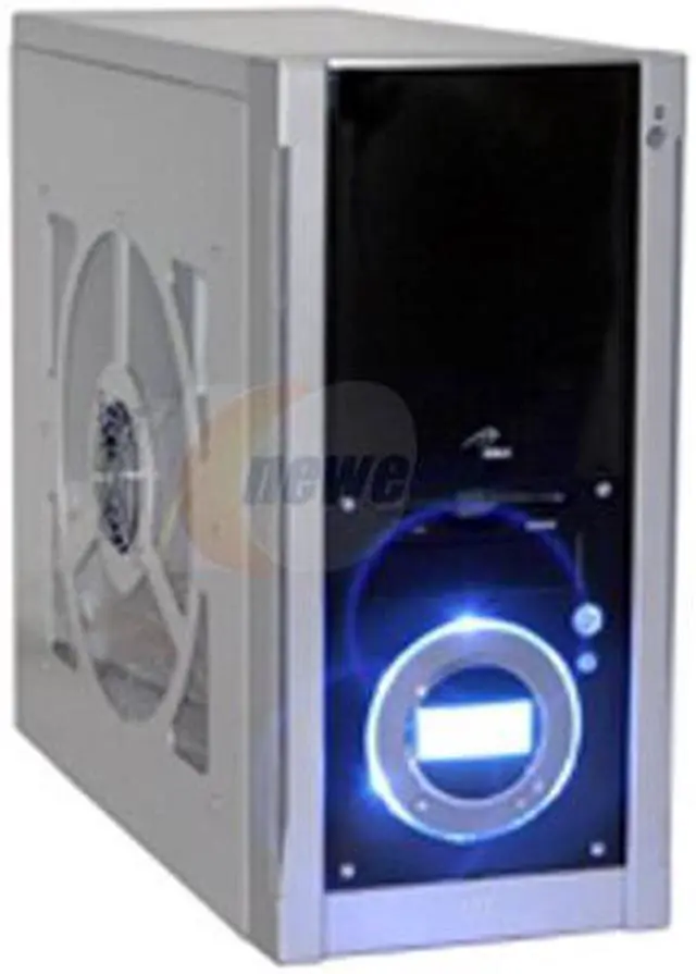 Main image of Eagle Tech PSR5605W-BK Black/Silver 1.0 mm anodized Aluminum Alloy ATX Mid Tower Computer Case
