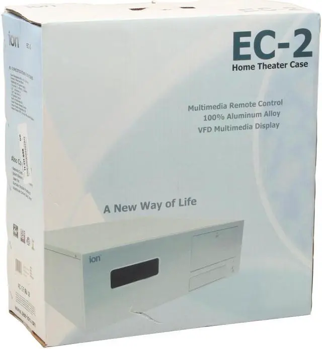 Alt view image 9 of 9 - Eagle Tech Black Aluminum CA-EC2 ATX Media Center / HTPC Case