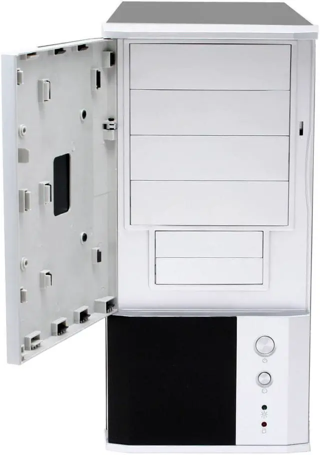 Alt view image 5 of 16 - Eagle Tech ET-CASI1-BK Black Steel ATX Mid Tower Computer Case 400W Power Supply