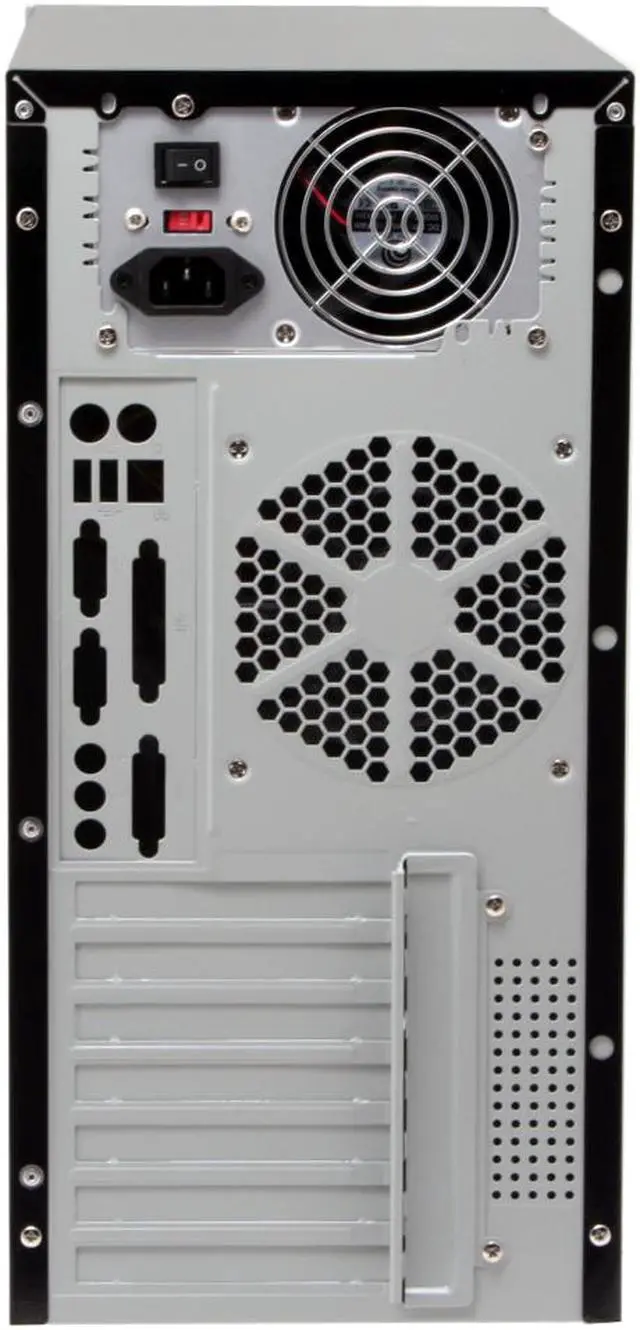 Alt view image 14 of 16 - Eagle Tech ET-CASI1-BK Black Steel ATX Mid Tower Computer Case 400W Power Supply