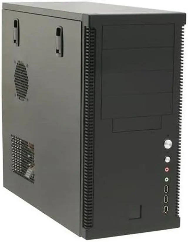 Main image of Eagle Tech ET-CAKSR4500-BK Black Steel ATX Mid Tower Computer Case 480W Power Supply