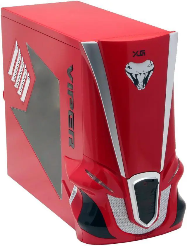 Alt view image 2 of 14 - Eagle Tech Viper ET-CAV2-RD-WOP Red 1.0 mm Aluminum alloy Chassis ATX Mid Tower Computer Case