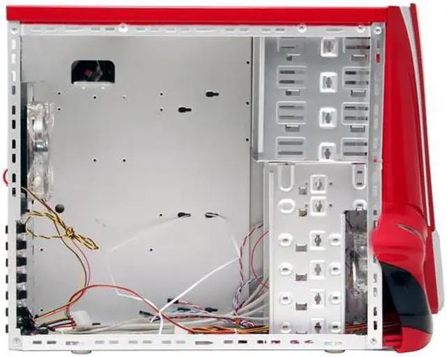 Alt view image 8 of 14 - Eagle Tech Viper ET-CAV2-RD-WOP Red 1.0 mm Aluminum alloy Chassis ATX Mid Tower Computer Case