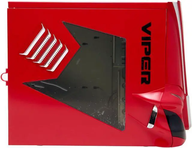 Alt view image 6 of 14 - Eagle Tech Viper ET-CAV2-RD-WOP Red 1.0 mm Aluminum alloy Chassis ATX Mid Tower Computer Case