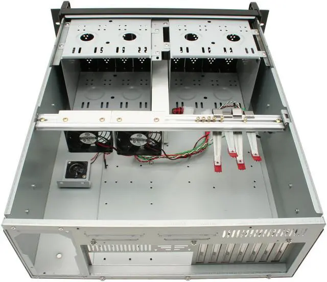 Alt view image 5 of 7 - Eagle Tech ET-RM4080-BK Black Steel 4U Rackmount Server Case 8 External 5.25" Drive Bays
