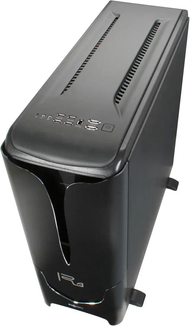 Alt view image 10 of 13 - IKONIK Ra X10 Smooth IC-R1CBN Black Aluminum ATX Full Tower Computer Case