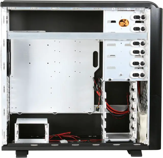 Alt view image 8 of 13 - IKONIK Ra X10 Smooth IC-R1CBN Black Aluminum ATX Full Tower Computer Case