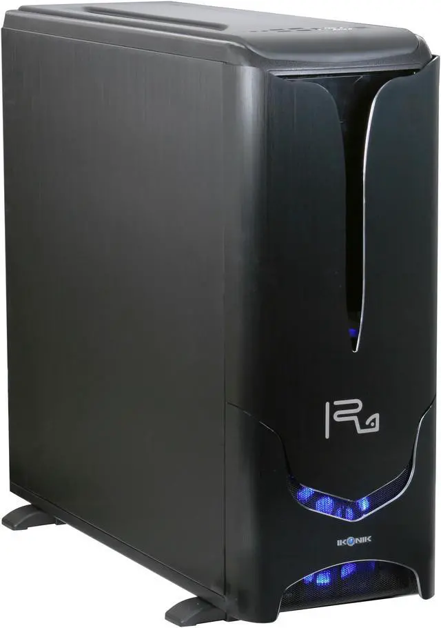 Main image of IKONIK Ra X10 Smooth IC-R1CBN Black Aluminum ATX Full Tower Computer Case