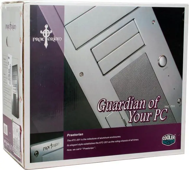 Alt view image 10 of 10 - Cooler Master Praetorian PAC-T01-E1 Silver All Aluminium Alloy ATX Mid Tower Computer Case