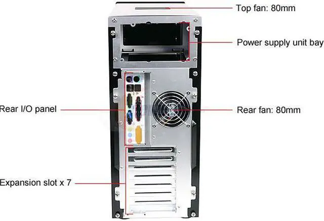 Alt view image 5 of 7 - Cooler Master Praetorian PAC-T01-EK Black All Aluminium Alloy ATX Mid Tower Computer Case