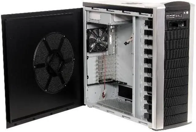 Alt view image 10 of 14 - Cooler Master CM Stacker STC-T01-UWK Black/ Silver Aluminum / Steel ATX Full Tower Computer Case