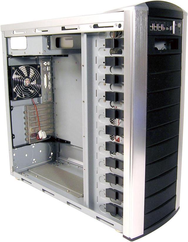 Alt view image 4 of 10 - Cooler Master CM Stacker STC-T01-UW Black/ Silver Aluminum Bezel, SECC Chassis ATX Full Tower Computer Case