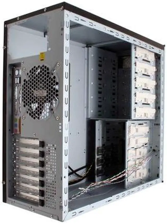 Alt view image 12 of 14 - Cooler Master Centurion 5 CAC-T05-WW Black/Silver Aluminum Bezel, SECC Chassis ATX Mid Tower Computer Case