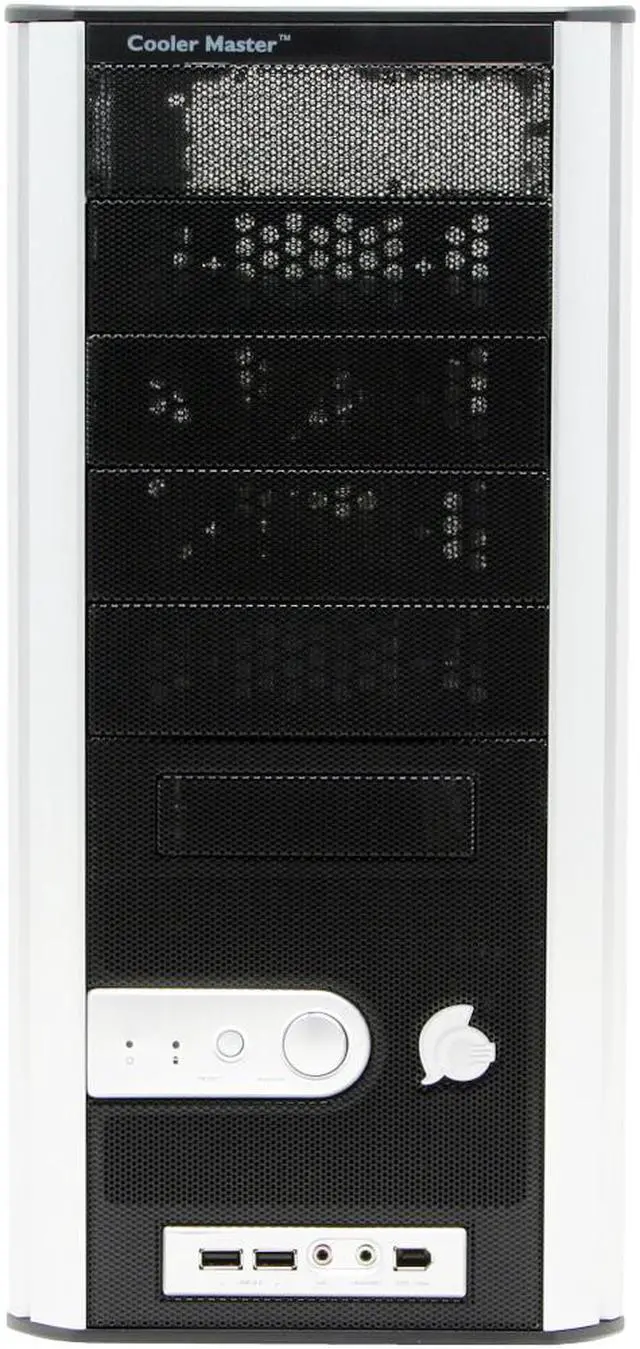 Alt view image 3 of 14 - Cooler Master Centurion 5 CAC-T05-WW Black/Silver Aluminum Bezel, SECC Chassis ATX Mid Tower Computer Case