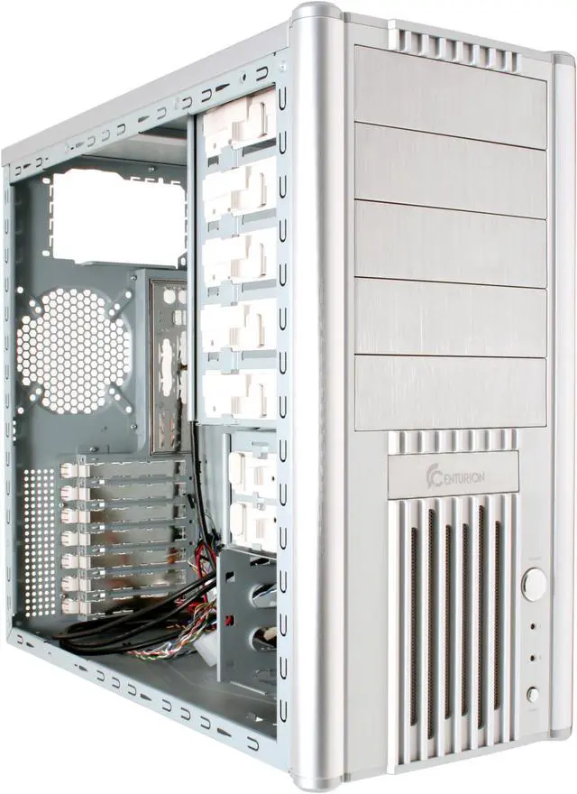 Alt view image 12 of 15 - Cooler Master Centurion 531 RC-531-SSN1 Silver Aluminum bezel, SECC chassis ATX Mid Tower Computer Case
