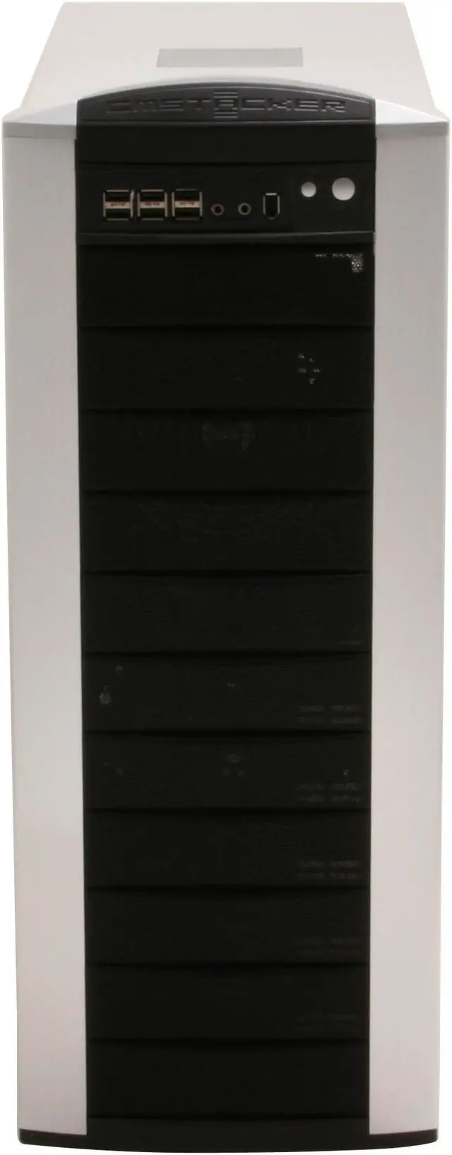 Alt view image 3 of 14 - Cooler Master Stacker 810 RC-810-SSN1 Silver/ Black Aluminum Bezel, SECC Chassis ATX Full Tower Computer Case