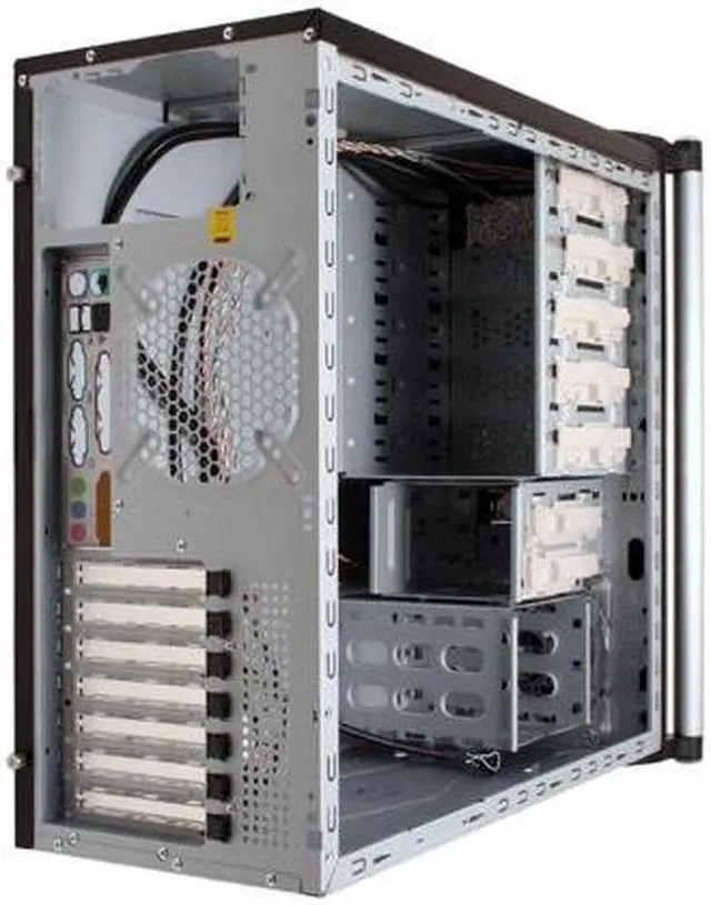 Alt view image 11 of 14 - Cooler Master Centurion 532 RC-532-SKN1 Black Aluminum bezel, SECC chassis ATX Mid Tower Computer Case