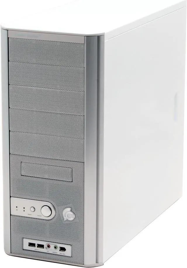 Alt view image 2 of 13 - Cooler Master Centurion C5 CAC-T05-US Pearl White Aluminum Bezel, SECC Chassis ATX Mid Tower Computer Case