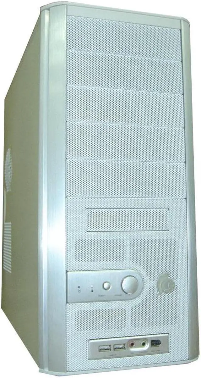 Main image of Cooler Master Centurion C5 CAC-T05-US Pearl White Aluminum Bezel, SECC Chassis ATX Mid Tower Computer Case