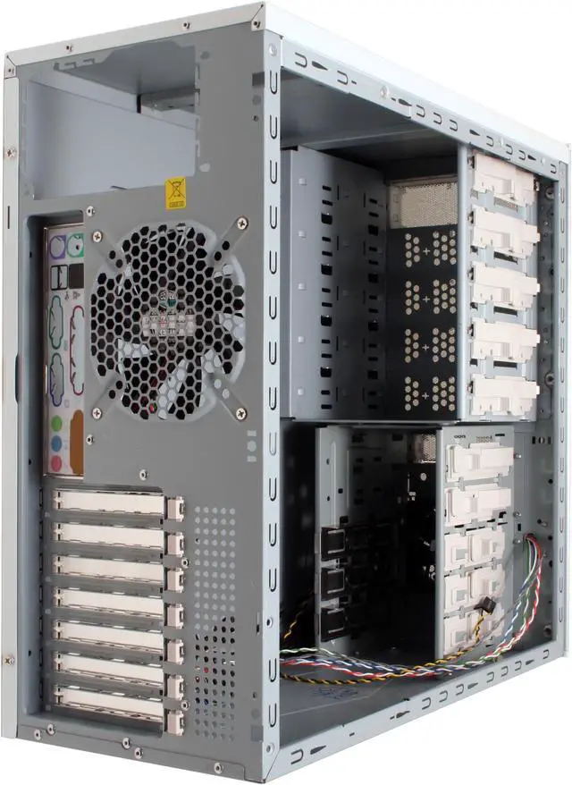 Alt view image 10 of 13 - Cooler Master Centurion C5 CAC-T05-US Pearl White Aluminum Bezel, SECC Chassis ATX Mid Tower Computer Case