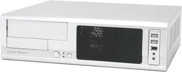 Alt view image 2 of 10 - Cooler Master CM Media 260 RC-B260-SSR1 Silver Aluminum bezel; SECC chassis Micro BTX Desktop Computer Case CFX12V 275W Power Supply