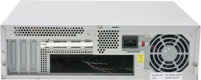 Alt view image 8 of 10 - Cooler Master CM Media 260 RC-B260-SSR1 Silver Aluminum bezel; SECC chassis Micro BTX Desktop Computer Case CFX12V 275W Power Supply