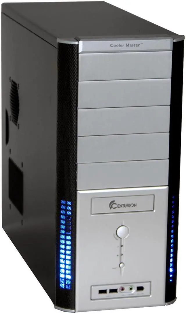 Main image of Cooler Master Centurion 534 RC-534-SKN2-GP Black / Silver Aluminum & Mesh bezel / SECC Chassis ATX Mid Tower Computer Case