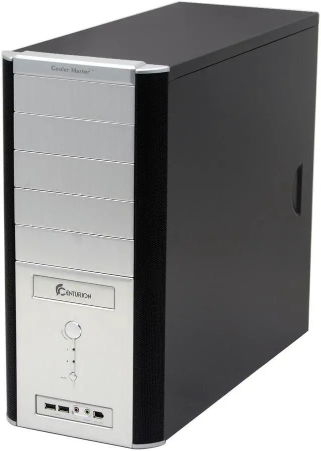 Alt view image 4 of 17 - Cooler Master Centurion 534 RC-534-SKN2-GP Black / Silver Aluminum & Mesh bezel / SECC Chassis ATX Mid Tower Computer Case