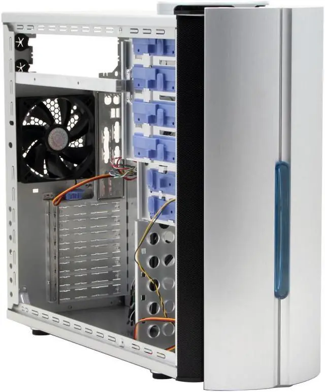 Alt view image 11 of 17 - Cooler Master Mystique RC-632-SSN1-GP Silver Aluminum ATX Mid Tower Computer Case