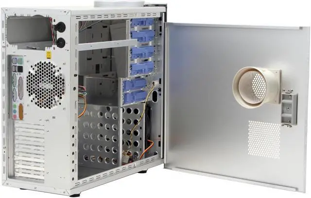 Alt view image 13 of 17 - Cooler Master Mystique RC-632-SSN1-GP Silver Aluminum ATX Mid Tower Computer Case