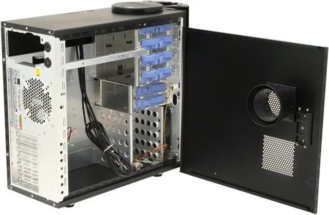 Alt view image 9 of 17 - Cooler Master Mystique RC-632-KKN1-GP Black Aluminum ATX Mid Tower Computer Case