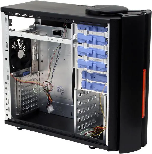 Alt view image 10 of 17 - Cooler Master Mystique RC-632-KKN1-GP Black Aluminum ATX Mid Tower Computer Case
