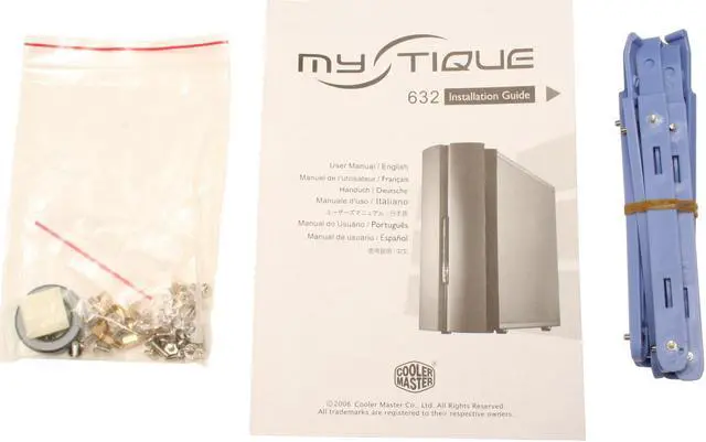 Alt view image 16 of 17 - Cooler Master Mystique RC-632-KKN1-GP Black Aluminum ATX Mid Tower Computer Case