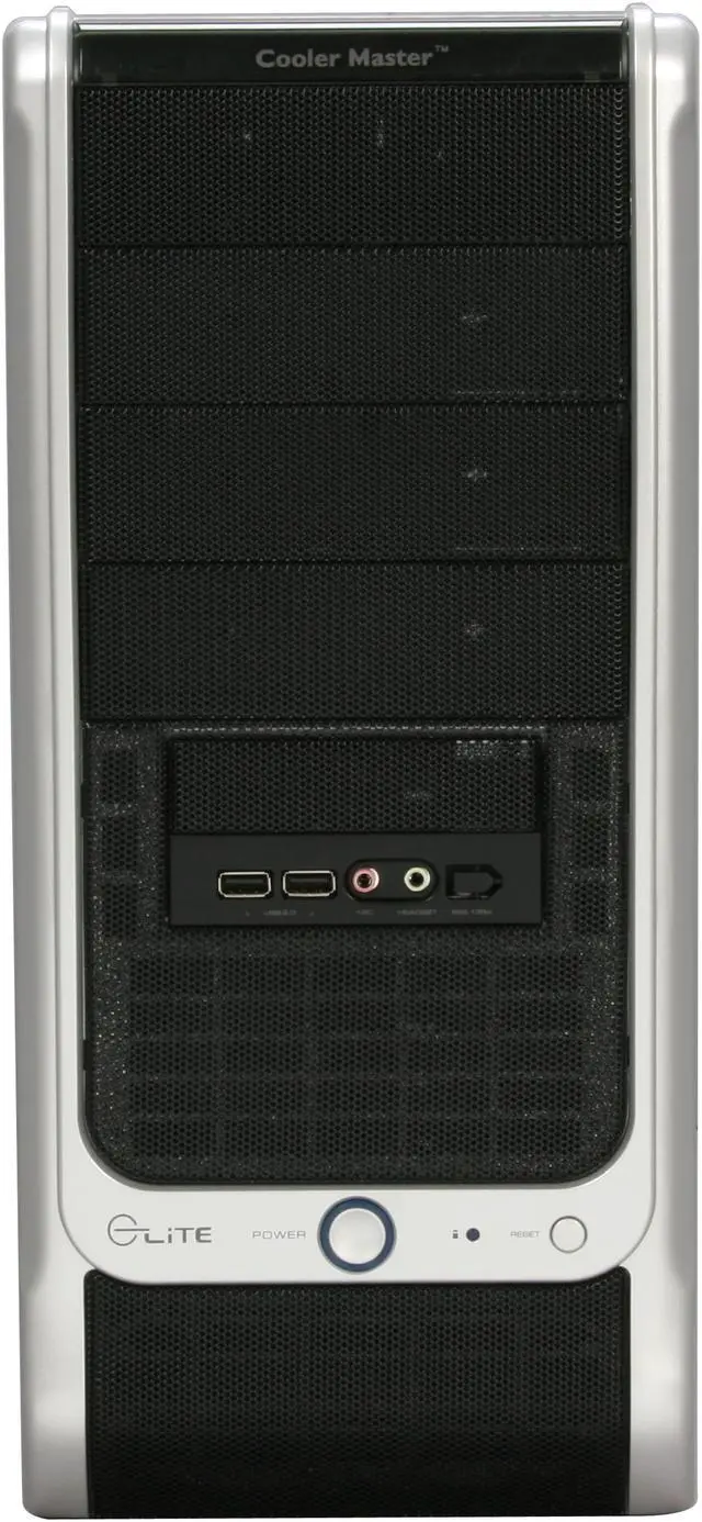 Alt view image 2 of 11 - Cooler Master Elite RC-330-KKR1 Black SECC ATX Mid Tower Computer Case 350W Power Supply