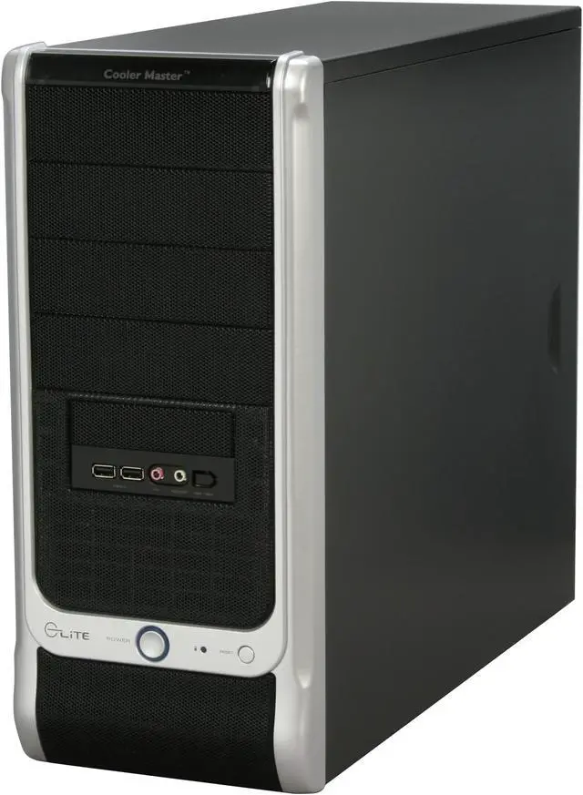 Alt view image 3 of 11 - Cooler Master Elite RC-330-KKR1 Black SECC ATX Mid Tower Computer Case 350W Power Supply