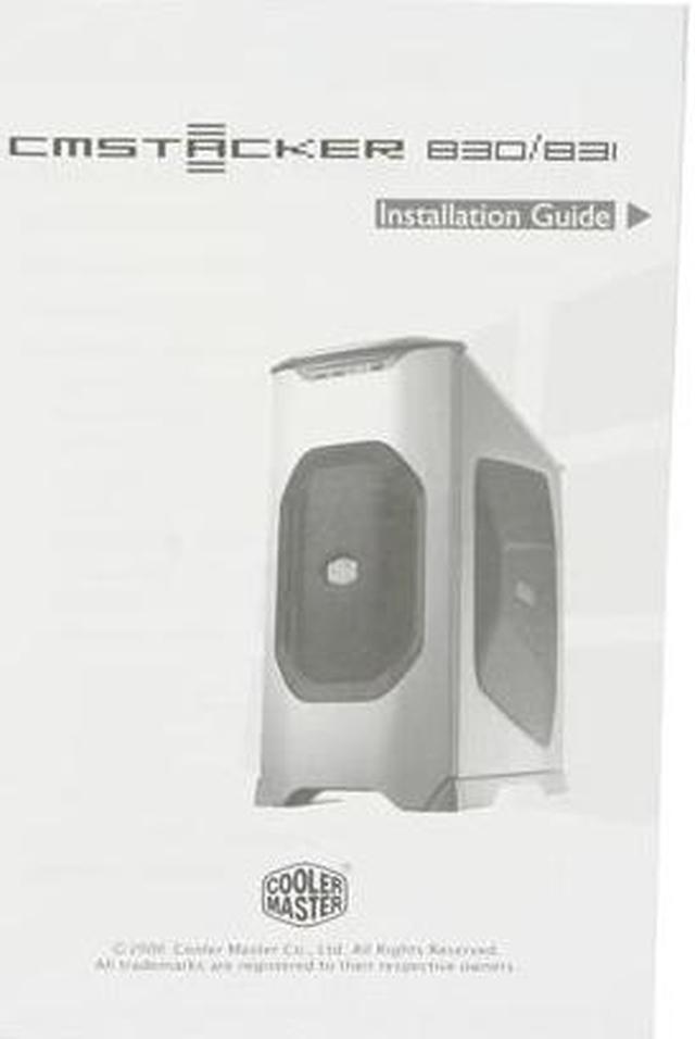 Alt view image 18 of 20 - Cooler Master Stacker 830 Evolution RC-830-KKN3-GP Black Aluminum ATX Full Tower Computer Case