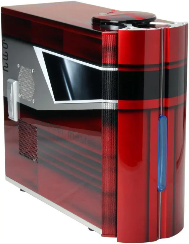 Alt view image 2 of 16 - Cooler Master CSX Falcon CX-632REDS-01 Red Aluminum ATX Mid Tower Computer Case