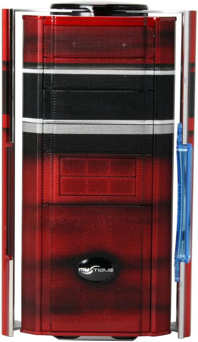 Alt view image 5 of 16 - Cooler Master CSX Falcon CX-632REDS-01 Red Aluminum ATX Mid Tower Computer Case
