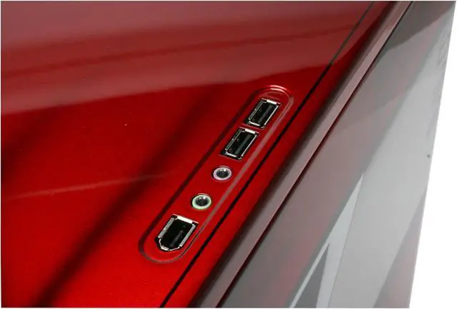 Alt view image 6 of 16 - Cooler Master CSX Falcon CX-632REDS-01 Red Aluminum ATX Mid Tower Computer Case