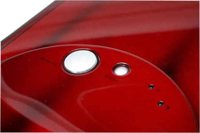 Alt view image 8 of 16 - Cooler Master CSX Falcon CX-632REDS-01 Red Aluminum ATX Mid Tower Computer Case